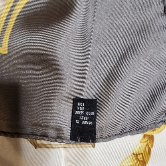 Lancel Silk Scarf 34/34 Authentic - Picture 5 of 11